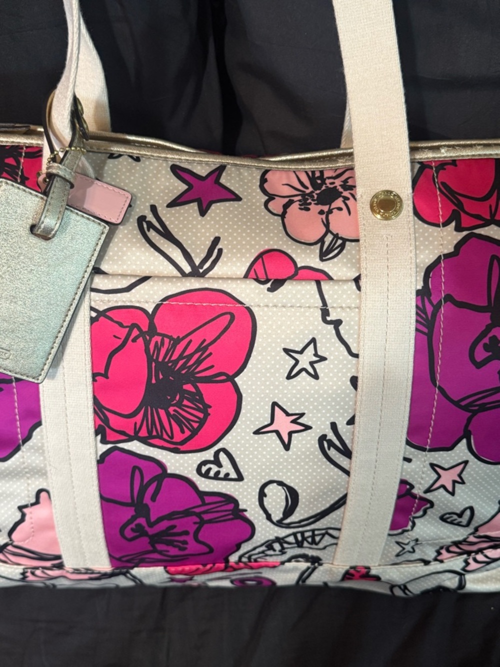 Coach Poppy Kyra Weekender 17.5x13.5x4 inches - Picture 5 of 16